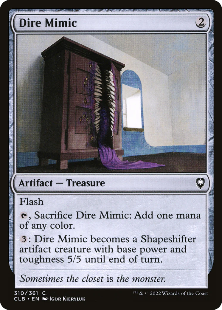 Dire Mimic (CLB-310) Foil - Commander Legends: Battle for Baldur's Gate
