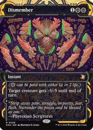 Dismember (SOA-028)  Foil - Secrets of Strixhaven: Mystical Archive