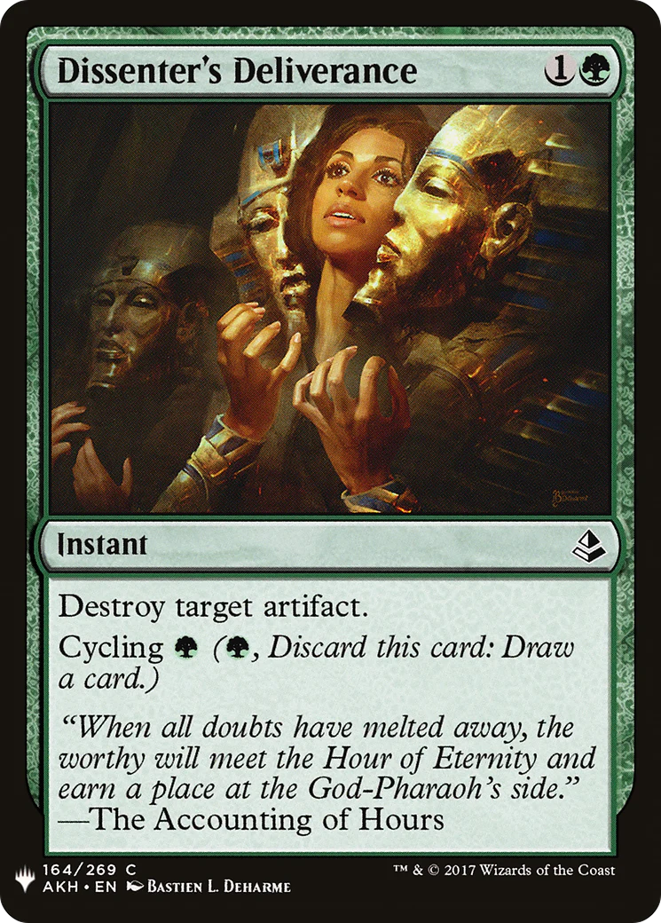 Dissenter's Deliverance (LIST-164)  - The List
