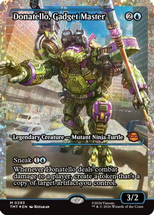 Donatello, Gadget Master (Showcase) (Fracture Foil) (TMT-293)  Foil - Teenage Mutant Ninja Turtles