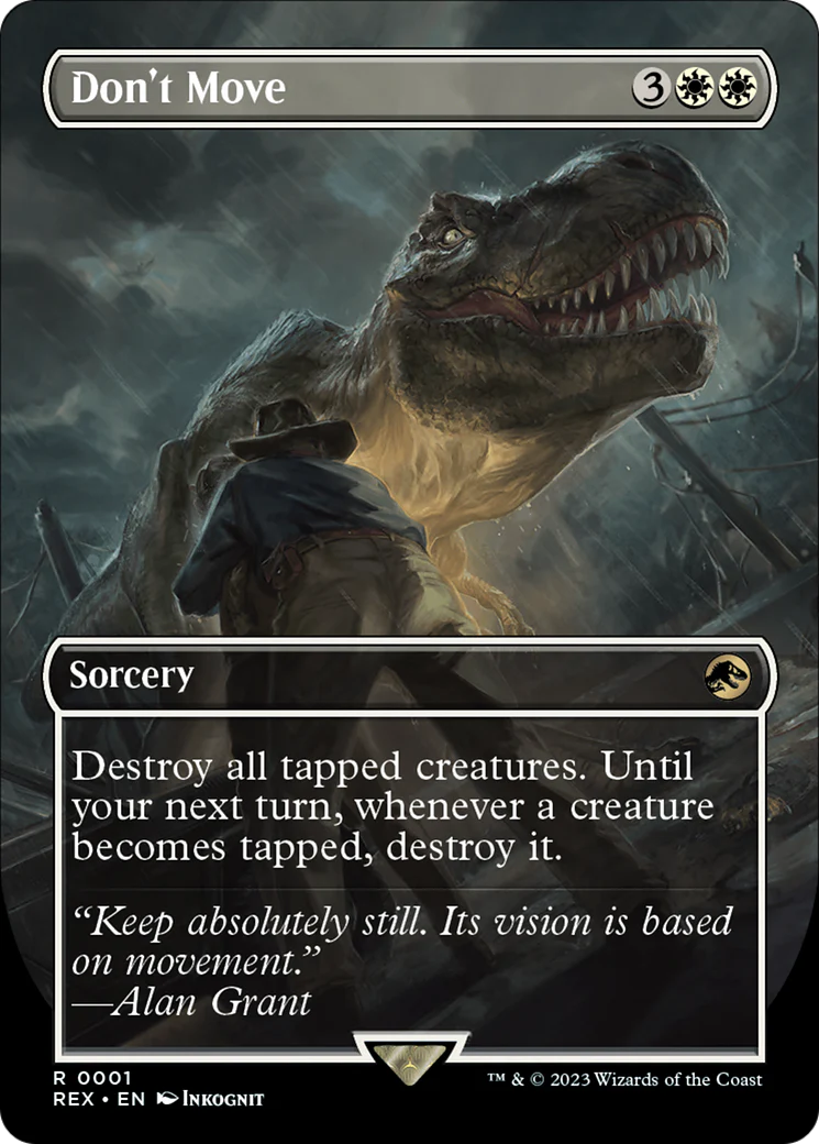 Don't Move (Borderless) (REX-001)  - Jurassic World Collection