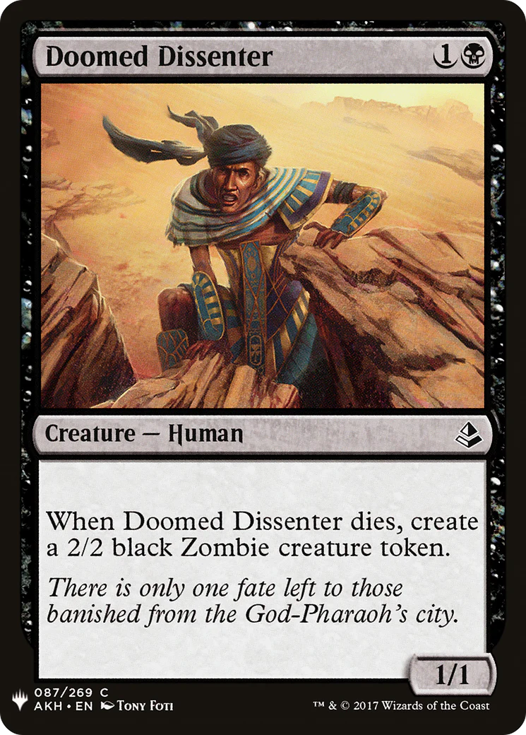 Doomed Dissenter (LIST-087)  - The List