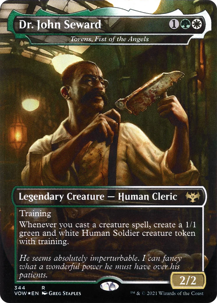 Dr. John Seward - Torens, Fist of the Angels (VOW-344)  Foil - Innistrad: Crimson Vow / Dr. John Seward (Borderless)