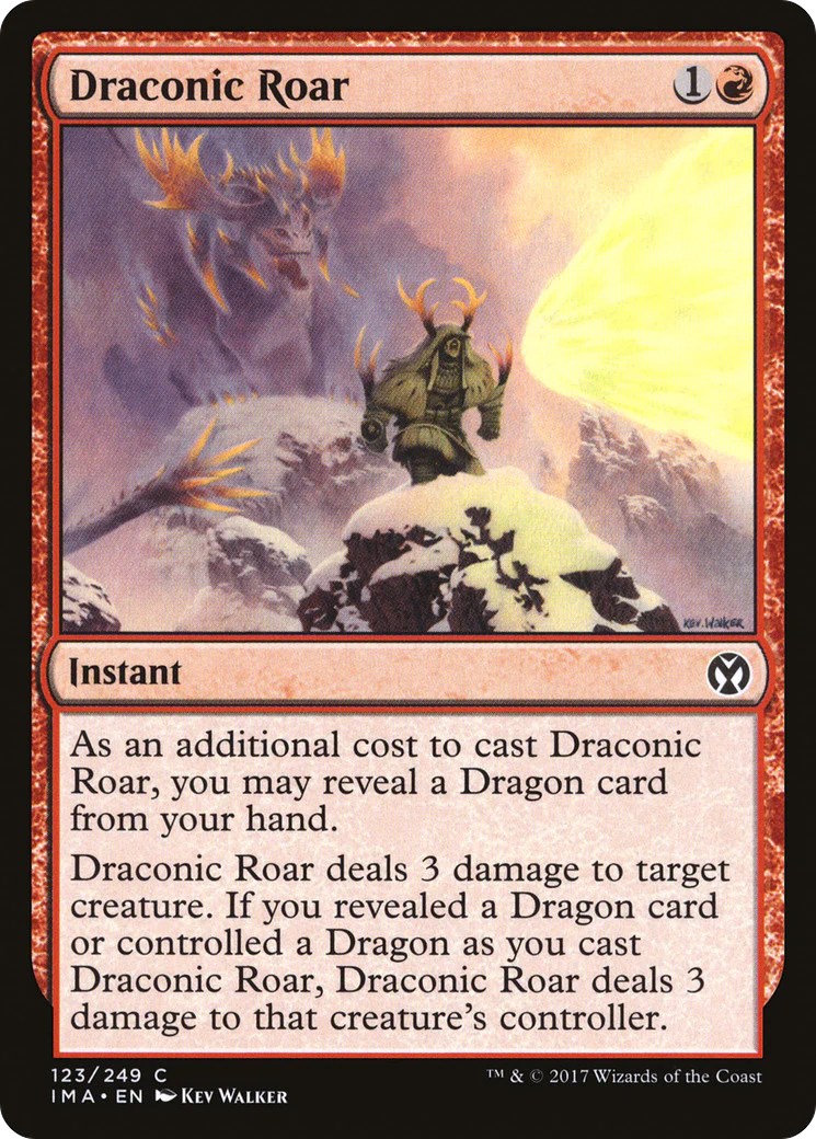 Draconic Roar (IMA-123)  - Iconic Masters