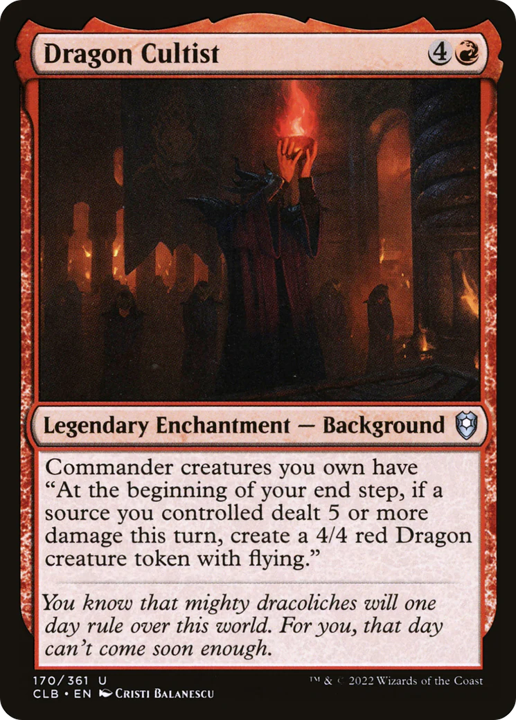 Dragon Cultist (CLB-170)  Foil - Commander Legends: Battle for Baldur's Gate