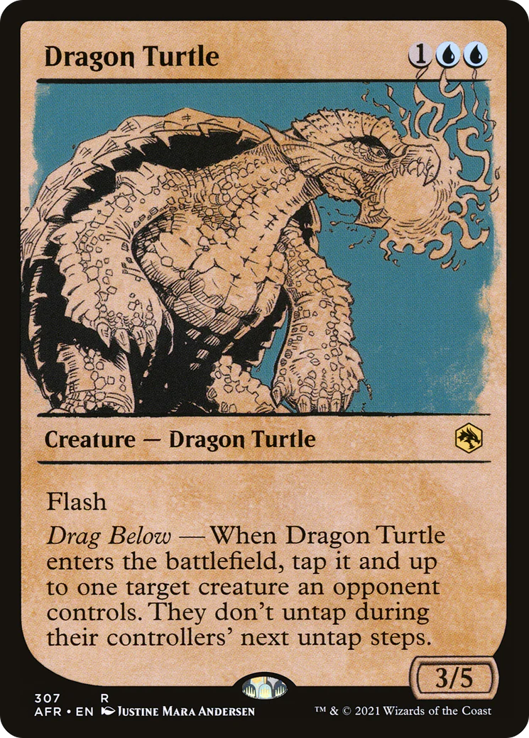 Dragon Turtle (Showcase) (AFR-307)  Foil - Adventures in the Forgotten Realms: (Showcase)