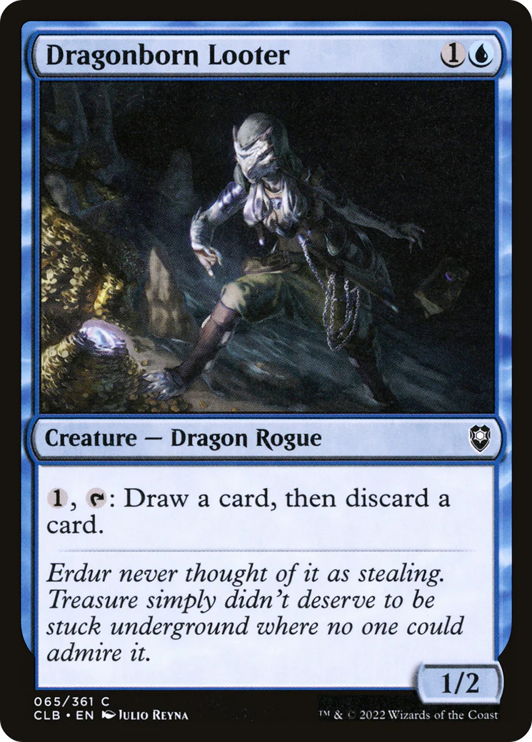 Dragonborn Looter (CLB-065)  - Commander Legends: Battle for Baldur's Gate