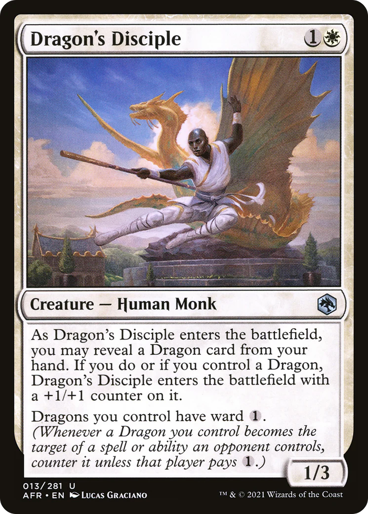 Dragon's Disciple (AFR-013)  Foil - Adventures in the Forgotten Realms
