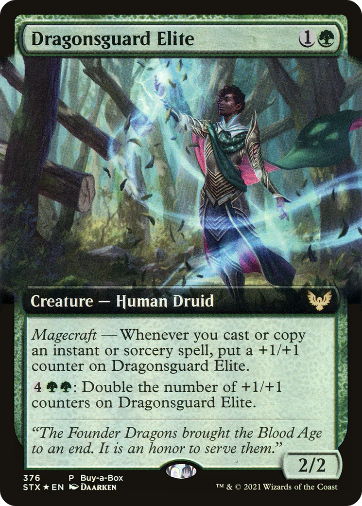 Dragonsguard Elite (BABP-376)  Foil - Strixhaven: School of Mages: (Extended Art)