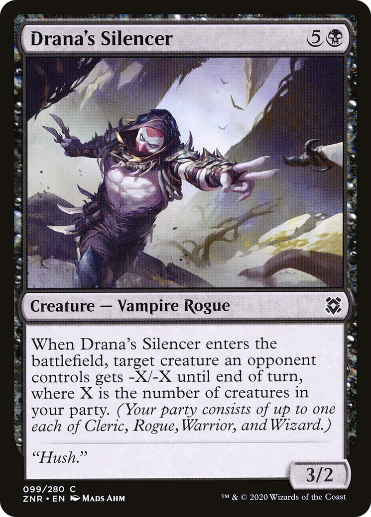 Drana's Silencer (ZNR-099)  Foil - Zendikar Rising