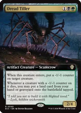Dread Tiller (Extended Art) (ECC-040) - Commander: Lorwyn Eclipsed