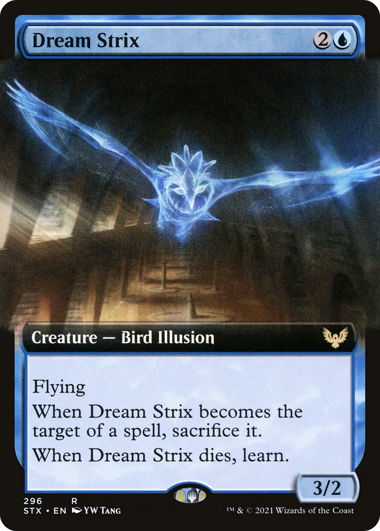 Dream Strix (Extended Art) (STX-296)  - Strixhaven: School of Mages: (Extended Art)