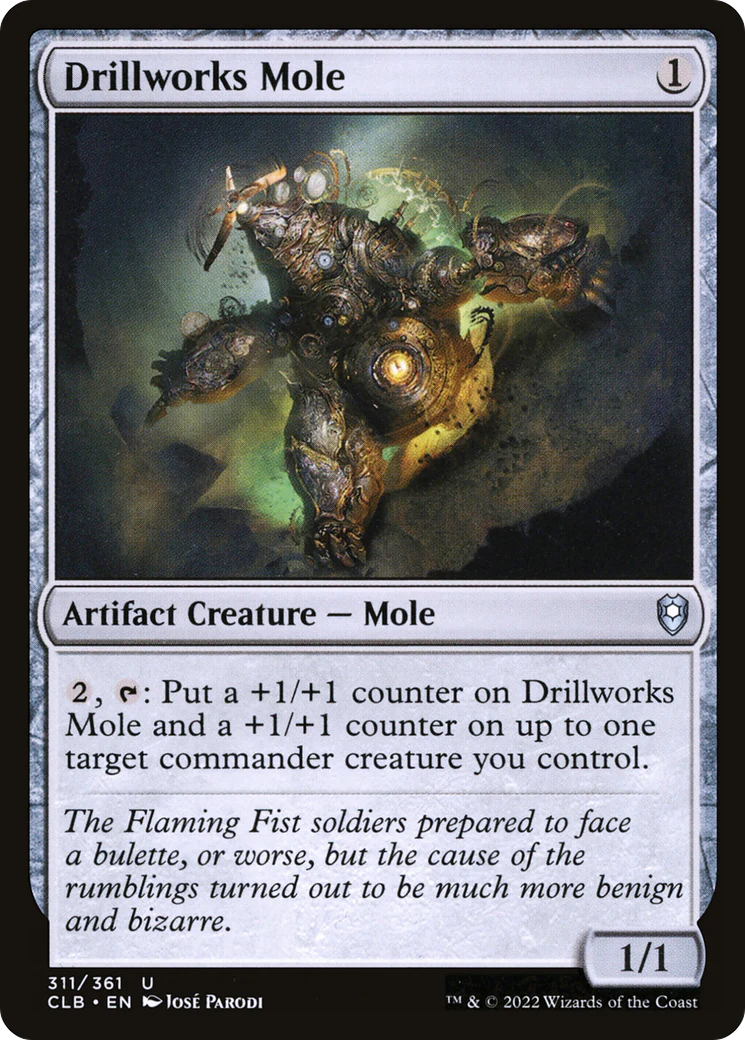 Drillworks Mole (CLB-311) Foil - Commander Legends: Battle for Baldur's Gate