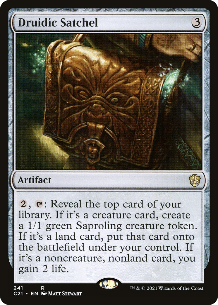 Druidic Satchel (C21-241)  - Commander 2021