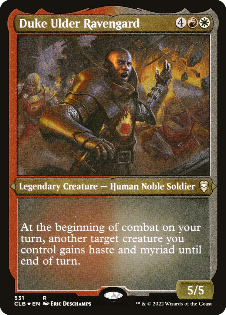 Duke Ulder Ravengard (CLB-531)  Etched Foil - Commander Legends: Battle for Baldur's Gate