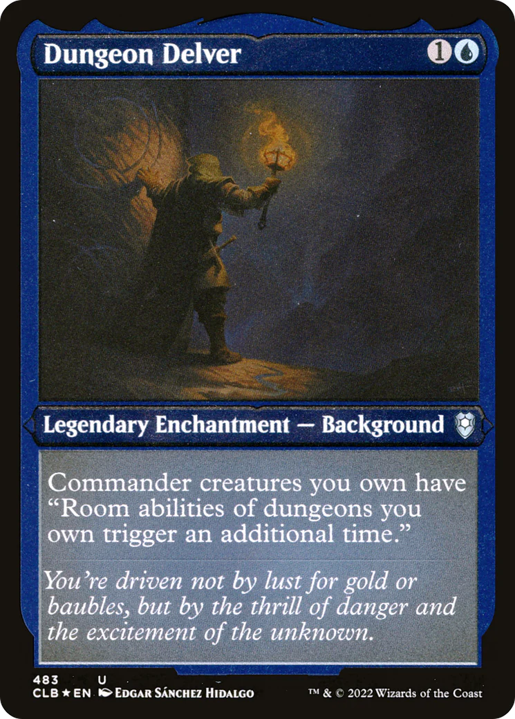 Dungeon Delver (CLB-483)  Etched Foil - Commander Legends: Battle for Baldur's Gate