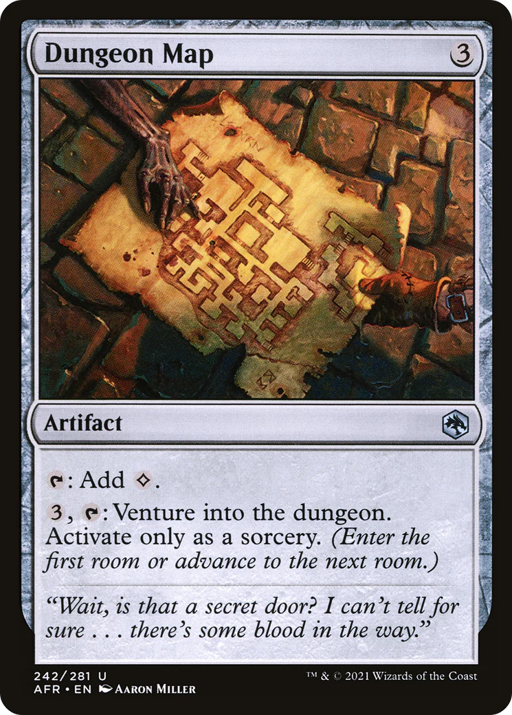 Dungeon Map (AFR-242)  Foil - Adventures in the Forgotten Realms
