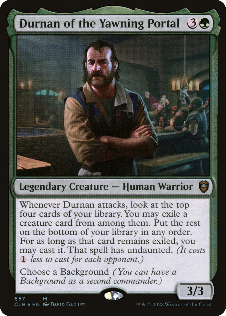 Durnan of the Yawning Portal (CLB-657)  Foil - Commander Legends: Battle for Baldur's Gate