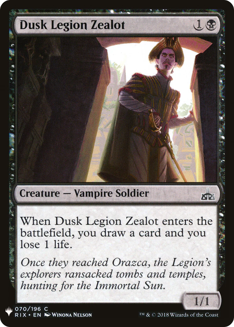 Dusk Legion Zealot (LIST-070)  - The List
