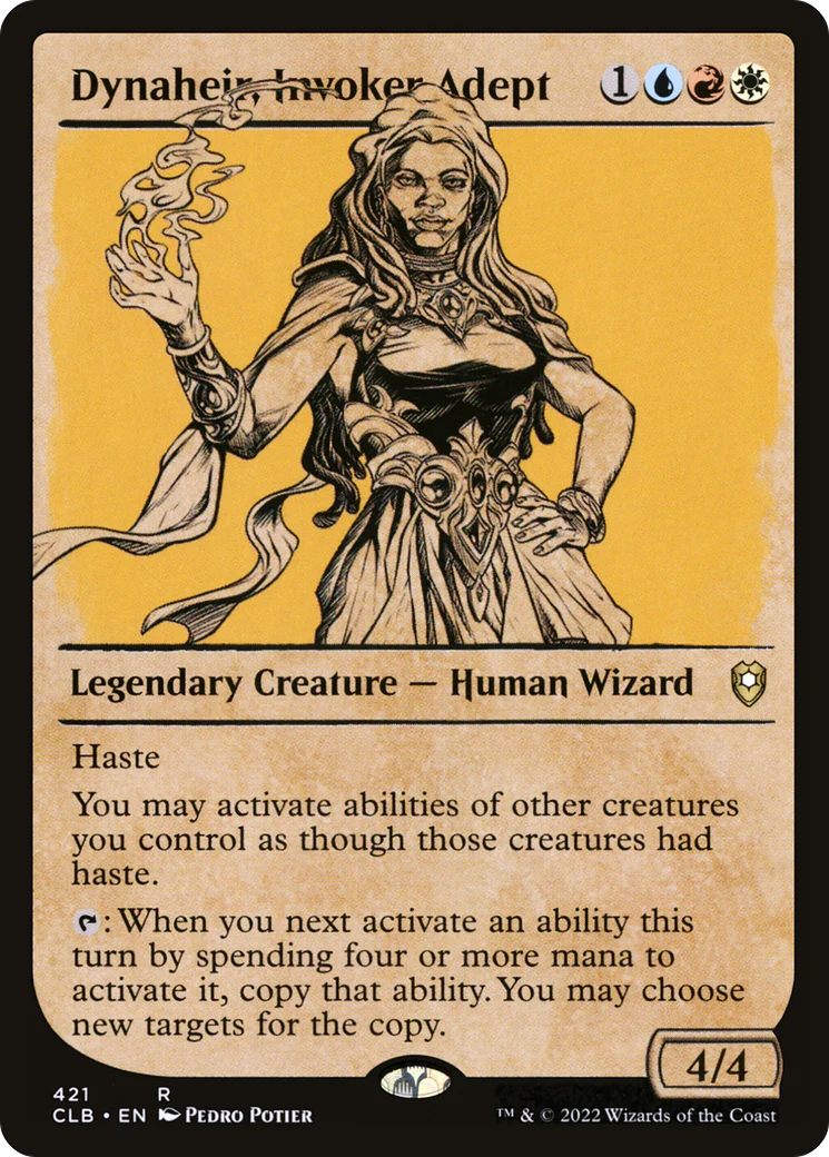 Dynaheir, Invoker Adept (Showcase) (CLB-421)  Foil - Commander Legends: Battle for Baldur's Gate: (Showcase)