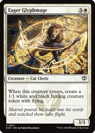Eager Glyphmage (SOS-011)  - Secrets of Strixhaven