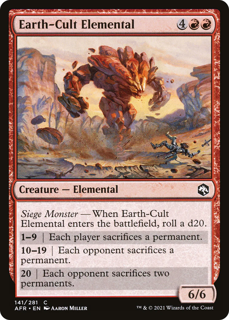 Earth-Cult Elemental (AFR-141)  Foil - Adventures in the Forgotten Realms