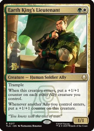 Earth King's Lieutenant (PRE-217)  Foil - Prerelease Cards