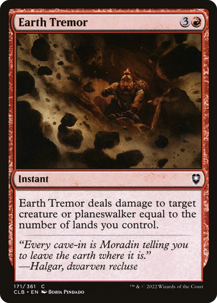 Earth Tremor (CLB-171)  - Commander Legends: Battle for Baldur's Gate