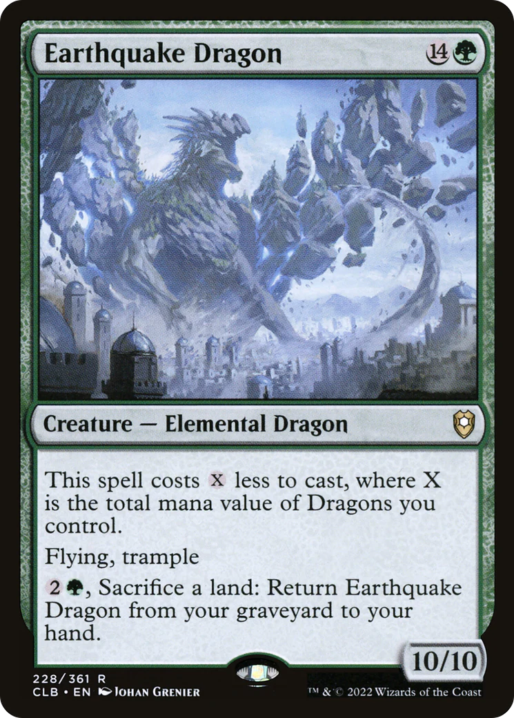 Earthquake Dragon (CLB-228)  - Commander Legends: Battle for Baldur's Gate