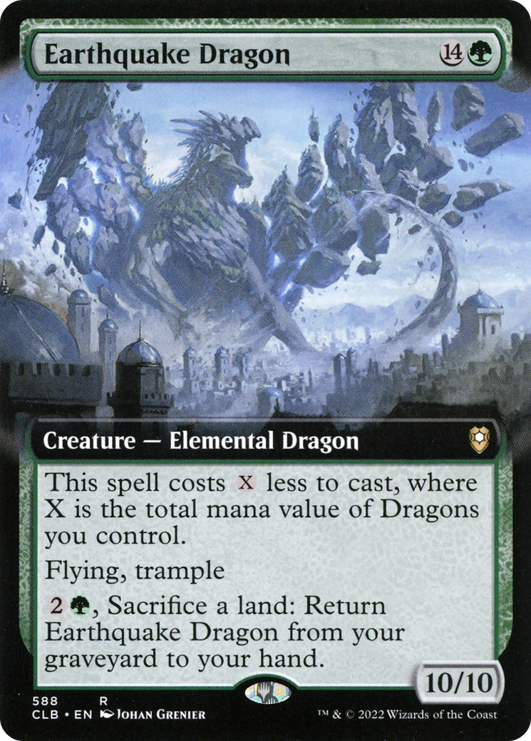 Earthquake Dragon (Extended Art) (CLB-588)  - Commander Legends: Battle for Baldur's Gate: (Extended Art)