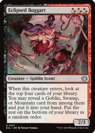 Eclipsed Boggart (ECL-217)  Foil - Lorwyn Eclipsed