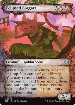 Eclipsed Boggart (Showcase) (ECL-335) Foil - Lorwyn Eclipsed