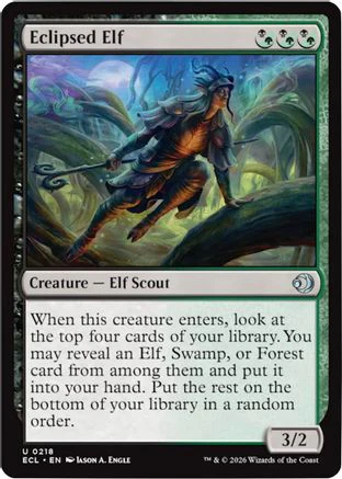 Eclipsed Elf (ECL-218) Foil - Lorwyn Eclipsed