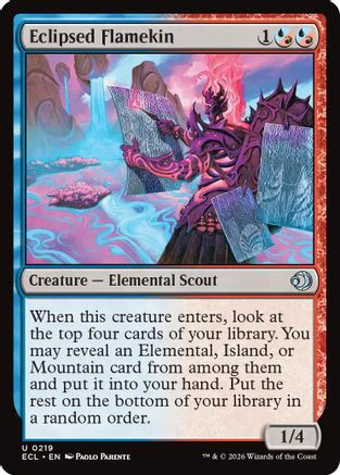 Eclipsed Flamekin (ECL-219) Foil - Lorwyn Eclipsed