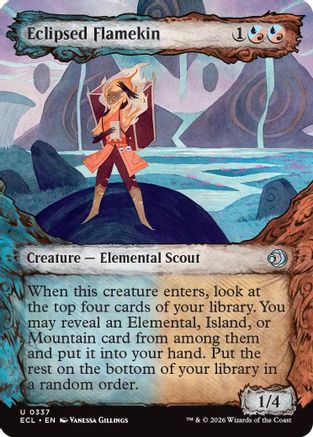 Eclipsed Flamekin (Showcase) (ECL-337) Foil - Lorwyn Eclipsed