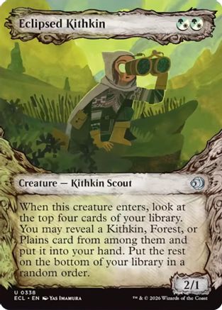 Eclipsed Kithkin (Showcase) (ECL-338) Foil - Lorwyn Eclipsed
