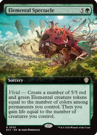 Elemental Spectacle (Extended Art) (ECC-035)  - Commander: Lorwyn Eclipsed