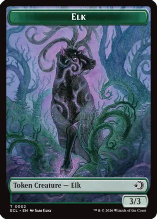 Elk // Mutavault Double-Sided Token (ECL-2 // 11)  Foil - Lorwyn Eclipsed