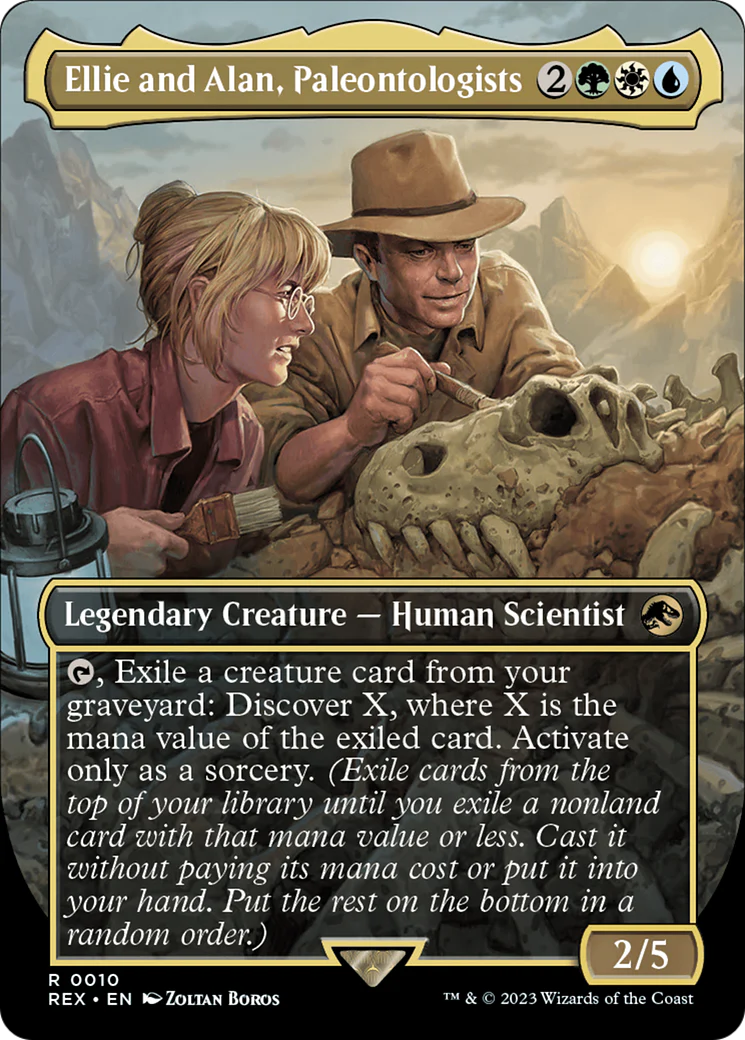 Ellie and Alan, Paleontologists (Borderless) (REX-010)  - Jurassic World Collection