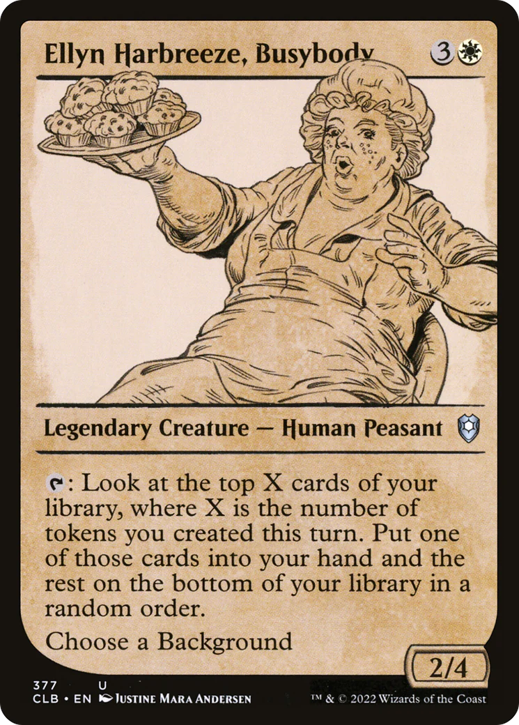Ellyn Harbreeze, Busybody (Showcase) (CLB-377)  Foil - Commander Legends: Battle for Baldur's Gate: (Showcase)