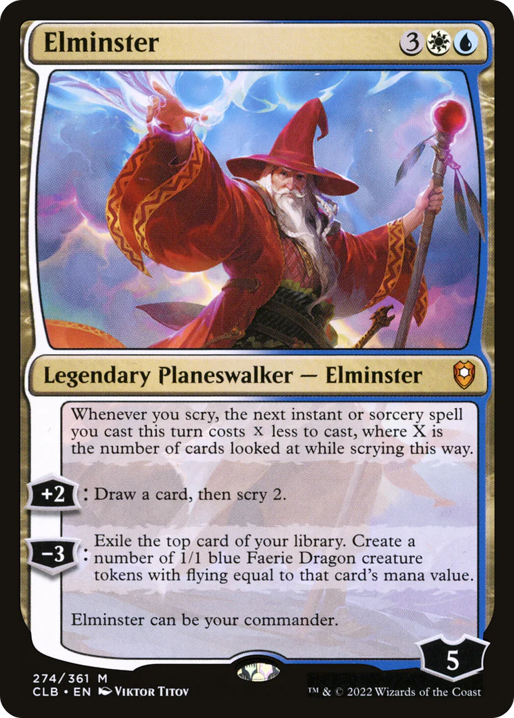 Elminster (CLB-274) Foil - Commander Legends: Battle for Baldur's Gate
