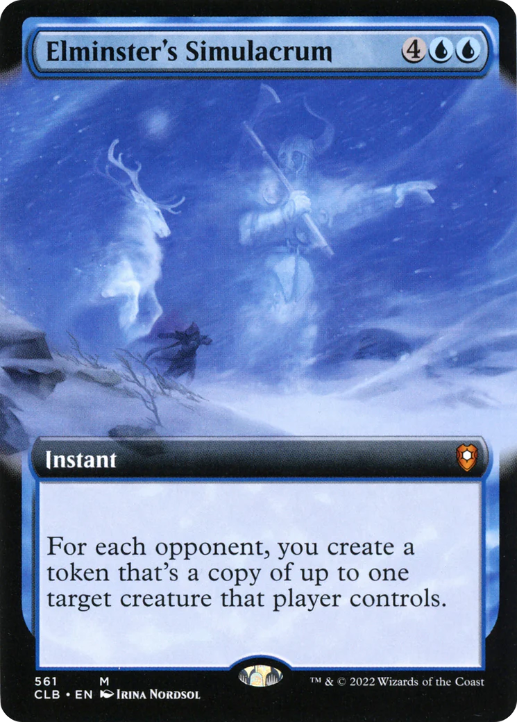 Elminster's Simulacrum (Extended Art) (CLB-561)  Foil - Commander Legends: Battle for Baldur's Gate: (Extended Art)