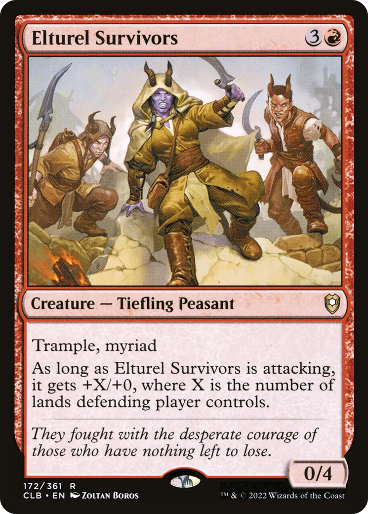 Elturel Survivors (CLB-172)  Foil - Commander Legends: Battle for Baldur's Gate