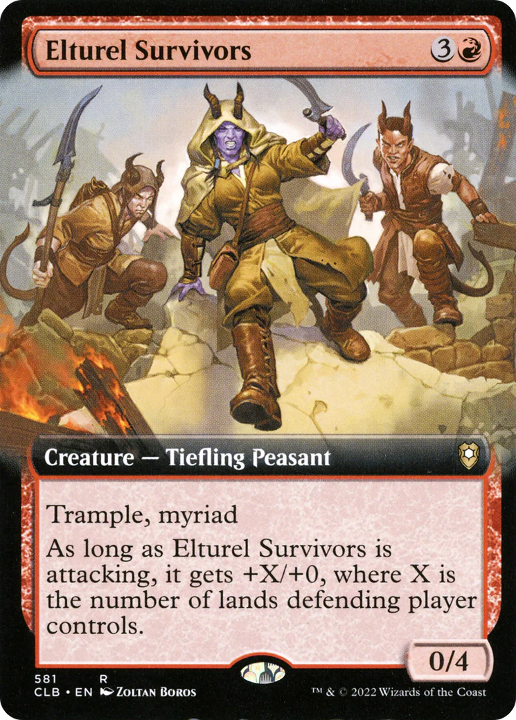 Elturel Survivors (Extended Art) (CLB-581)  - Commander Legends: Battle for Baldur's Gate: (Extended Art)