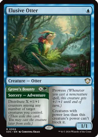 Elusive Otter (SOC-306)  - Commander: Secrets of Strixhaven