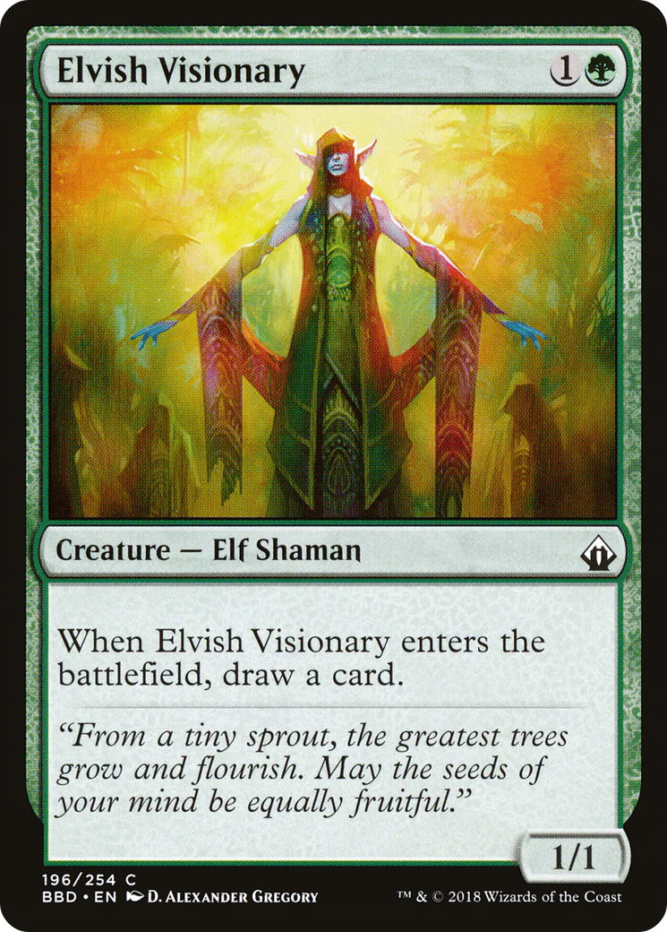 Elvish Visionary (BBD-196)  - Battlebond