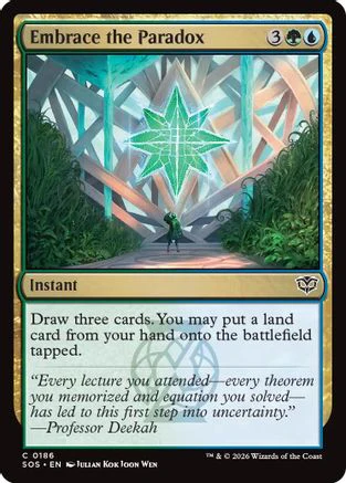 Embrace the Paradox (SOS-186)  Foil - Secrets of Strixhaven