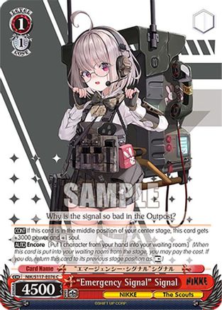 "Emergency Signal" Signal (NIK/S117-E076 C) - GODDESS OF VICTORY: NIKKE