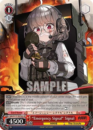 "Emergency Signal" Signal (SR) (NIK/S117-E076S SR) - GODDESS OF VICTORY: NIKKE
