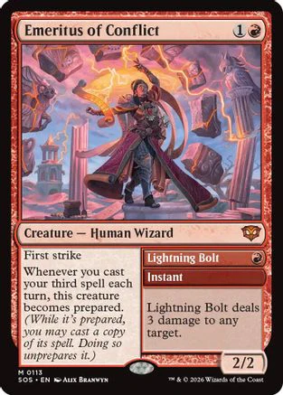 Emeritus of Conflict (SOS-113)  Foil - Secrets of Strixhaven